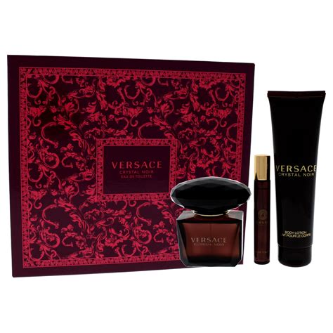 versace crystal noir set cena|Versace Crystal Noir gift set.